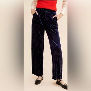 Never Fully Dressed Arden Velvet trousers nwt 8 medium m